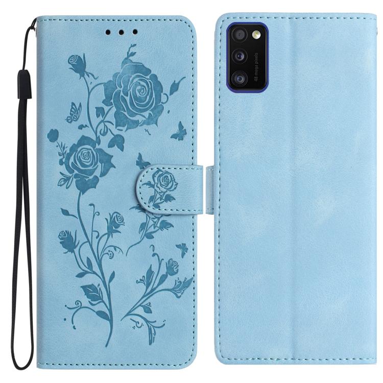 Custodia per telefono in pelle con motivo a rilievo di rose, For Samsung Galaxy A13 5G, For Samsung Galaxy A41