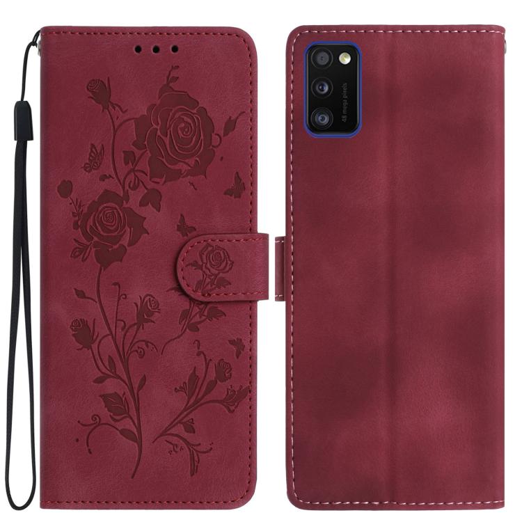 Custodia per telefono in pelle con motivo a rilievo di rose, For Samsung Galaxy A13 5G, For Samsung Galaxy A41