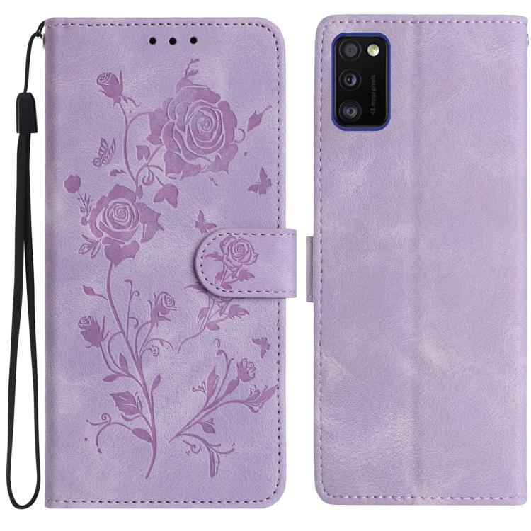 Custodia per telefono in pelle con motivo a rilievo di rose, For Samsung Galaxy A13 5G, For Samsung Galaxy A41