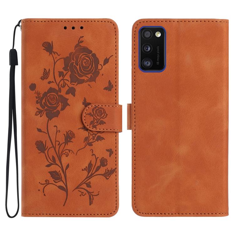 Custodia per telefono in pelle con motivo a rilievo di rose, For Samsung Galaxy A13 5G, For Samsung Galaxy A41