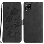 Custodia per telefono in pelle con motivo a rilievo di rose, For Samsung Galaxy A42 5G, For Samsung Galaxy A21S