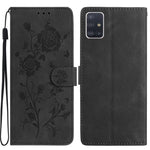 Custodia per telefono in pelle con motivo a rilievo di rose, For Samsung Galaxy A51, For Samsung Galaxy A20e
