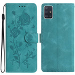 Custodia per telefono in pelle con motivo a rilievo di rose, For Samsung Galaxy A51, For Samsung Galaxy A20e
