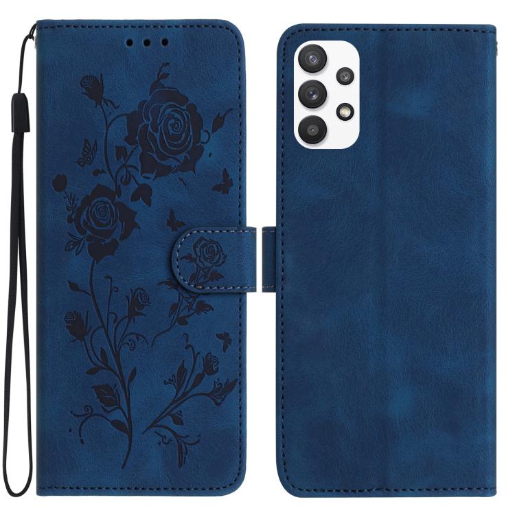 Custodia per telefono in pelle con motivo a rilievo di rose, For Samsung Galaxy A53, For Samsung Galaxy A73
