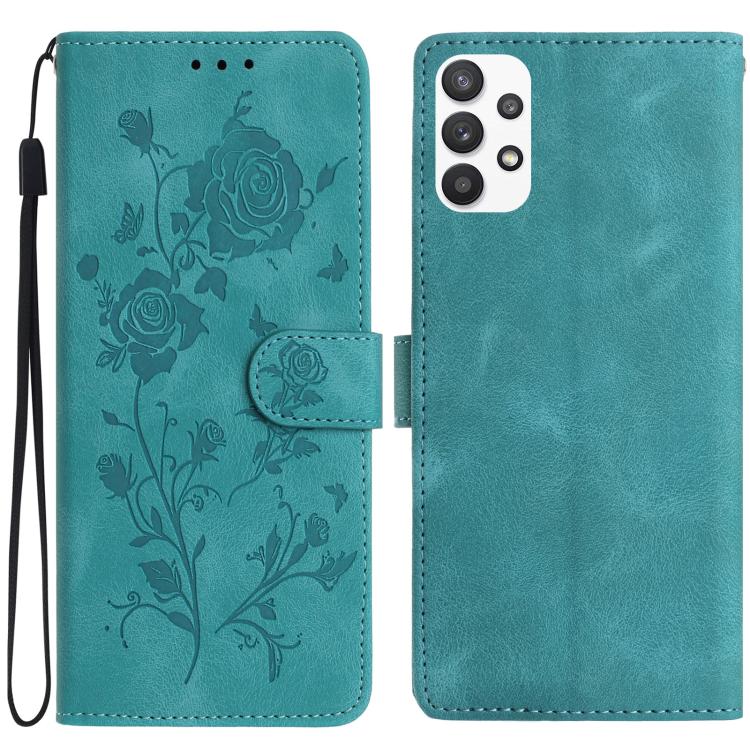 Custodia per telefono in pelle con motivo a rilievo di rose, For Samsung Galaxy A53, For Samsung Galaxy A73