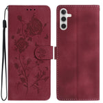 Custodia per telefono in pelle con motivo a rilievo di rose, For Samsung Galaxy A34, For Samsung Galaxy A54