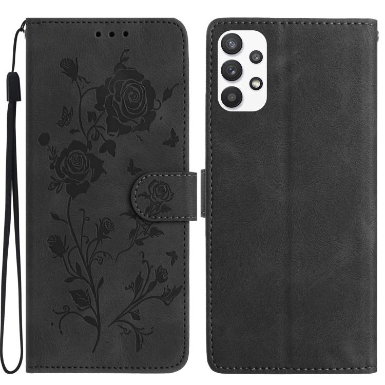 Custodia per telefono in pelle con motivo a rilievo di rose, For Samsung Galaxy A53, For Samsung Galaxy A73