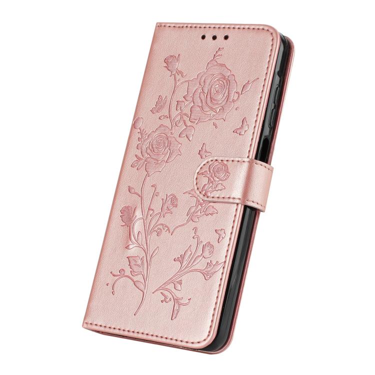 Custodia per telefono in pelle con motivo a rilievo di rose, For Samsung Galaxy A57 5G, For Samsung Galaxy A37 5G
