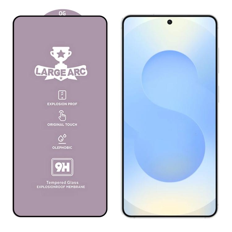 Pellicola in vetro temperato ad arco ampio con spessore di 0,18 mm e rivestimento in alluminio 9H, compatibile con sblocco tramite impronta digitale., For Samsung Galaxy S26+ 5G, For Samsung Galaxy S26 Edge 5G, For Samsung Galaxy S26 Ultra 5G          ...