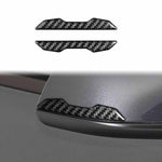 Per Tesla Model 3 / Y / S / X, set da 2 pezzi di adesivi decorativi anticollisione in fibra di carbonio per specchietti retrovisori auto., Car Rearview Mirror Anti-collision
