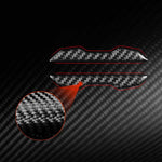 Per Tesla Model 3 / Y / S / X, set da 2 pezzi di adesivi decorativi anticollisione in fibra di carbonio per specchietti retrovisori auto., Car Rearview Mirror Anti-collision