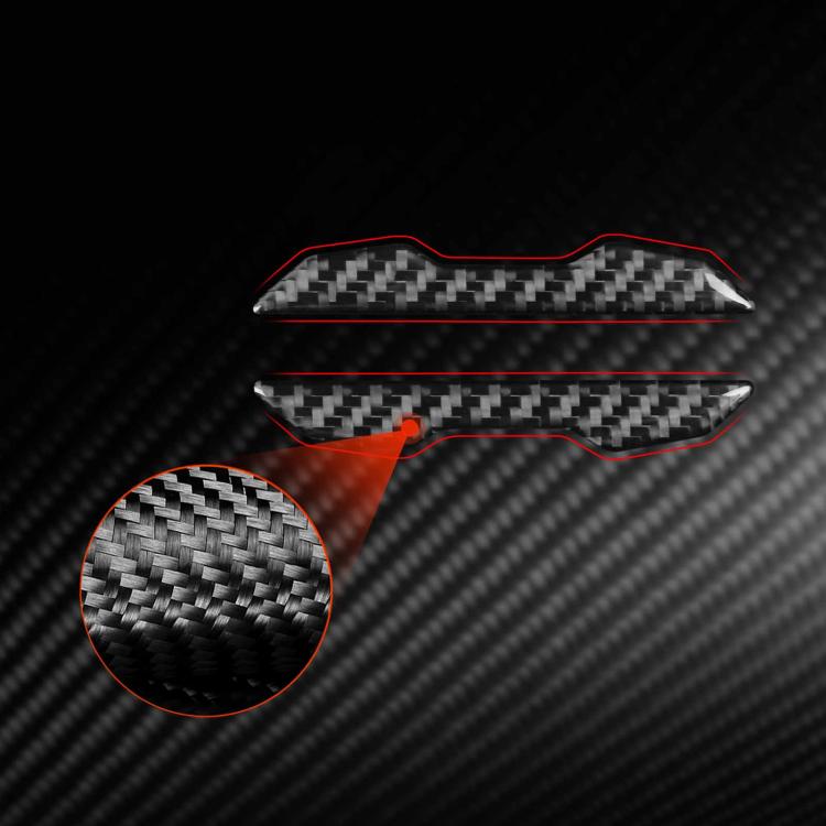 Per Tesla Model 3 / Y / S / X, set da 2 pezzi di adesivi decorativi anticollisione in fibra di carbonio per specchietti retrovisori auto., Car Rearview Mirror Anti-collision
