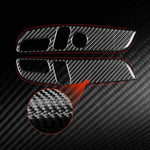 Per Tesla Model 3 2023 - Set di 2 adesivi decorativi in fibra di carbonio per il pannello di regolazione del sedile dell'auto., 2pcs/Set Car Seat Adjustment Panel, Left Drive, 2pcs/Set Car Seat Adjustment Panel, Right Drive