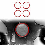 Set di 4 anelli decorativi in fibra di carbonio per mozzo ruota auto Tesla Model 3 / Y, Car Wheel Hub