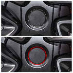 Set di 4 anelli decorativi in fibra di carbonio per mozzo ruota auto Tesla Model 3 / Y, Car Wheel Hub