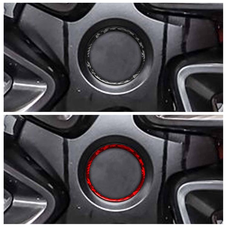 Set di 4 anelli decorativi in fibra di carbonio per mozzo ruota auto Tesla Model 3 / Y, Car Wheel Hub
