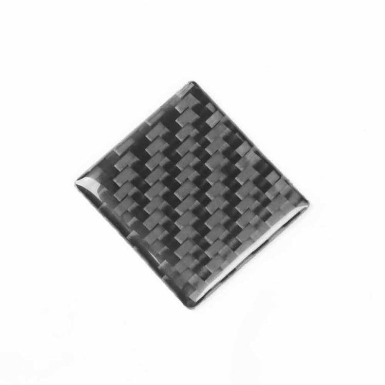 Adesivo decorativo in fibra di carbonio per il pulsante delle luci di emergenza dell'auto, compatibile con Tesla Model 3 2019-2022 / Model Y 2019-2024., For Tesla Model 3 2019-2022 / Model Y 2019-2024 Car Emergency Light Button