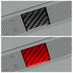 Adesivo decorativo in fibra di carbonio per il pulsante delle luci di emergenza dell'auto, compatibile con Tesla Model 3 2019-2022 / Model Y 2019-2024., For Tesla Model 3 2019-2022 / Model Y 2019-2024 Car Emergency Light Button