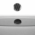 Adesivo decorativo in fibra di carbonio per il pulsante delle luci di emergenza dell'auto, per Tesla Model 3 2023., For Tesla Model 3 2023- Car Emergency Light Button