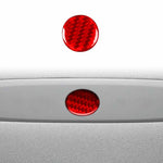 Adesivo decorativo in fibra di carbonio per il pulsante delle luci di emergenza dell'auto, per Tesla Model 3 2023., For Tesla Model 3 2023- Car Emergency Light Button