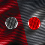 Adesivo decorativo in fibra di carbonio per il pulsante delle luci di emergenza dell'auto, per Tesla Model 3 2023., For Tesla Model 3 2023- Car Emergency Light Button