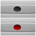 Adesivo decorativo in fibra di carbonio per il pulsante delle luci di emergenza dell'auto, per Tesla Model 3 2023., For Tesla Model 3 2023- Car Emergency Light Button