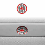 Pulsante per luci di emergenza auto in fibra di carbonio con etichetta adesiva decorativa per Tesla Model 3 2023., Car Emergency Light Button, Car Emergency Light Button with Label