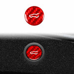 Adesivo decorativo in fibra di carbonio per il pulsante del bagagliaio dell'auto Tesla Model 3 2023+ / Y New Edition 2025+, For Tesla Model 3 2023+ / Y New Edition 2025+ Car Trunk Button
