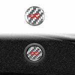 Adesivo decorativo in fibra di carbonio per il pulsante del bagagliaio dell'auto Tesla Model 3 2023+ / Y New Edition 2025+, For Tesla Model 3 2023+ / Y New Edition 2025+ Car Trunk Button