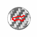 Adesivo decorativo in fibra di carbonio per il pulsante del bagagliaio della Tesla Model 3 2019-2023 / Y 2019-2024, For Tesla Model 3 2019-2023 / Y 2019-2024 Car Trunk Button