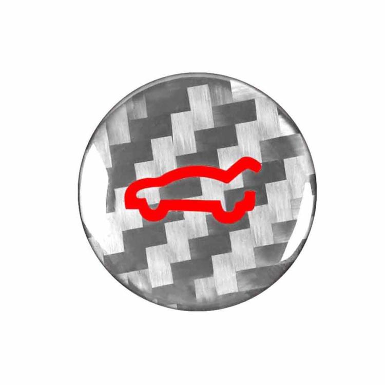 Adesivo decorativo in fibra di carbonio per il pulsante del bagagliaio della Tesla Model 3 2019-2023 / Y 2019-2024, For Tesla Model 3 2019-2023 / Y 2019-2024 Car Trunk Button