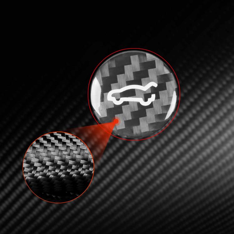 Adesivo decorativo in fibra di carbonio per il pulsante del bagagliaio della Tesla Model 3 2019-2023 / Y 2019-2024, For Tesla Model 3 2019-2023 / Y 2019-2024 Car Trunk Button