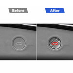 Adesivo decorativo in fibra di carbonio per il pulsante del bagagliaio della Tesla Model 3 2019-2023 / Y 2019-2024, For Tesla Model 3 2019-2023 / Y 2019-2024 Car Trunk Button