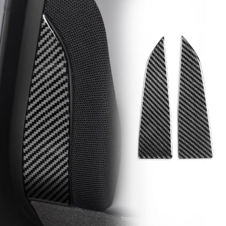 Per Tesla Model 3 2023 - Set di 2 adesivi decorativi in fibra di carbonio per montante A della portiera interna dell'auto, Car Interior Door A-Pillar