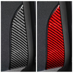 Per Tesla Model 3 2023 - Set di 2 adesivi decorativi in fibra di carbonio per montante A della portiera interna dell'auto, Car Interior Door A-Pillar