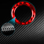 Adesivo decorativo in fibra di carbonio per la cornice del pulsante del bagagliaio della Tesla Model 3 2023., Car Trunk Button Frame
