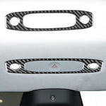 Adesivo decorativo in fibra di carbonio per pannello luci di lettura anteriori dell'auto, per Tesla Model 3 2023., For Tesla Model 3 2023- Car Front Reading Light Panel