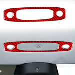 Adesivo decorativo in fibra di carbonio per pannello luci di lettura anteriori dell'auto, per Tesla Model 3 2023., For Tesla Model 3 2023- Car Front Reading Light Panel
