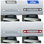 Adesivo decorativo in fibra di carbonio per pannello luci di lettura anteriori dell'auto, per Tesla Model 3 2023., For Tesla Model 3 2023- Car Front Reading Light Panel