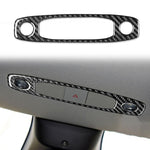 Adesivo decorativo in fibra di carbonio per pannello luci di lettura anteriori per Tesla Model 3 2017-2022 / Y 2020-2024, For Tesla Model 3 2017-2022 / Y 2020-2024 Car Front Reading Light Panel