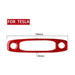 Adesivo decorativo in fibra di carbonio per pannello luci di lettura anteriori per Tesla Model 3 2017-2022 / Y 2020-2024, For Tesla Model 3 2017-2022 / Y 2020-2024 Car Front Reading Light Panel