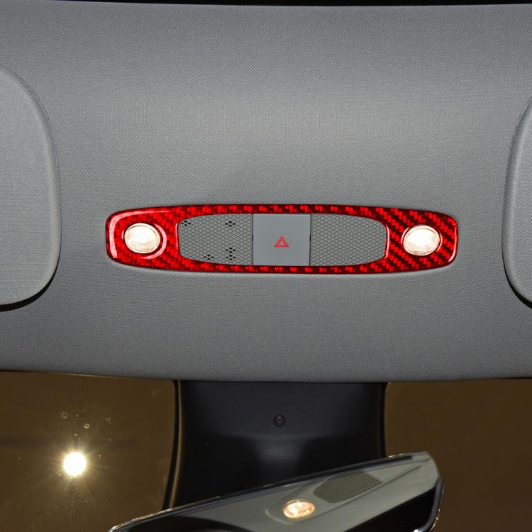 Adesivo decorativo in fibra di carbonio per pannello luci di lettura anteriori per Tesla Model 3 2017-2022 / Y 2020-2024, For Tesla Model 3 2017-2022 / Y 2020-2024 Car Front Reading Light Panel