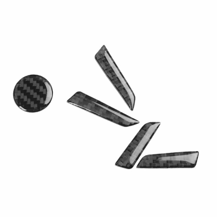 Per Tesla Model 3 2023 - Set di 5 adesivi decorativi in fibra di carbonio per pulsanti di regolazione del sedile auto., Car Seat Adjustment Button