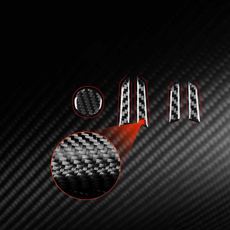 Per Tesla Model 3 2023 - Set di 5 adesivi decorativi in fibra di carbonio per pulsanti di regolazione del sedile auto., Car Seat Adjustment Button