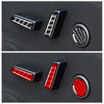 Per Tesla Model 3 2023 - Set di 5 adesivi decorativi in fibra di carbonio per pulsanti di regolazione del sedile auto., Car Seat Adjustment Button