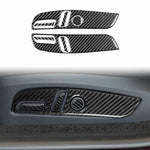 Per Tesla Model 3 2023 - Set di 7 adesivi decorativi in fibra di carbonio per il pannello di regolazione del sedile dell'auto., 7pcs/Set Car Seat Adjustment Panel, Left Drive, 7pcs/Set Car Seat Adjustment Panel, Right Drive
