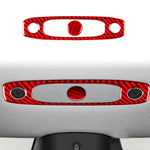 Per Tesla Model 3 2023 - Set di 2 adesivi decorativi in fibra di carbonio per pannello luci di lettura auto., For Tesla Model 3 2023- Car Reading Light Panel