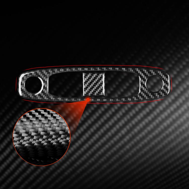 Per Tesla Model 3 2019-2022 / Y 2019-2024, set da 2 pezzi di adesivi decorativi in fibra di carbonio per pannello luci di lettura auto., For Tesla Model 3 2019-2022 / Y 2019-2024 Car Reading Light Panel