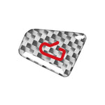 Set di 4 adesivi decorativi in fibra di carbonio per interruttori delle portiere auto per Tesla Model 3 2019-2023 / Y 2019-2024., For Tesla Model 3 2019-2023 / Y 2019-2024 Car Door Switch