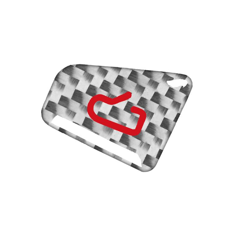 Set di 4 adesivi decorativi in fibra di carbonio per interruttori delle portiere auto per Tesla Model 3 2019-2023 / Y 2019-2024., For Tesla Model 3 2019-2023 / Y 2019-2024 Car Door Switch